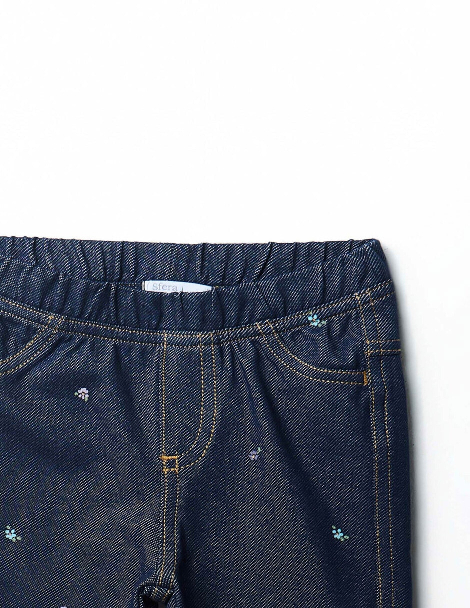 Jeans skinny lavado medio para niña 2