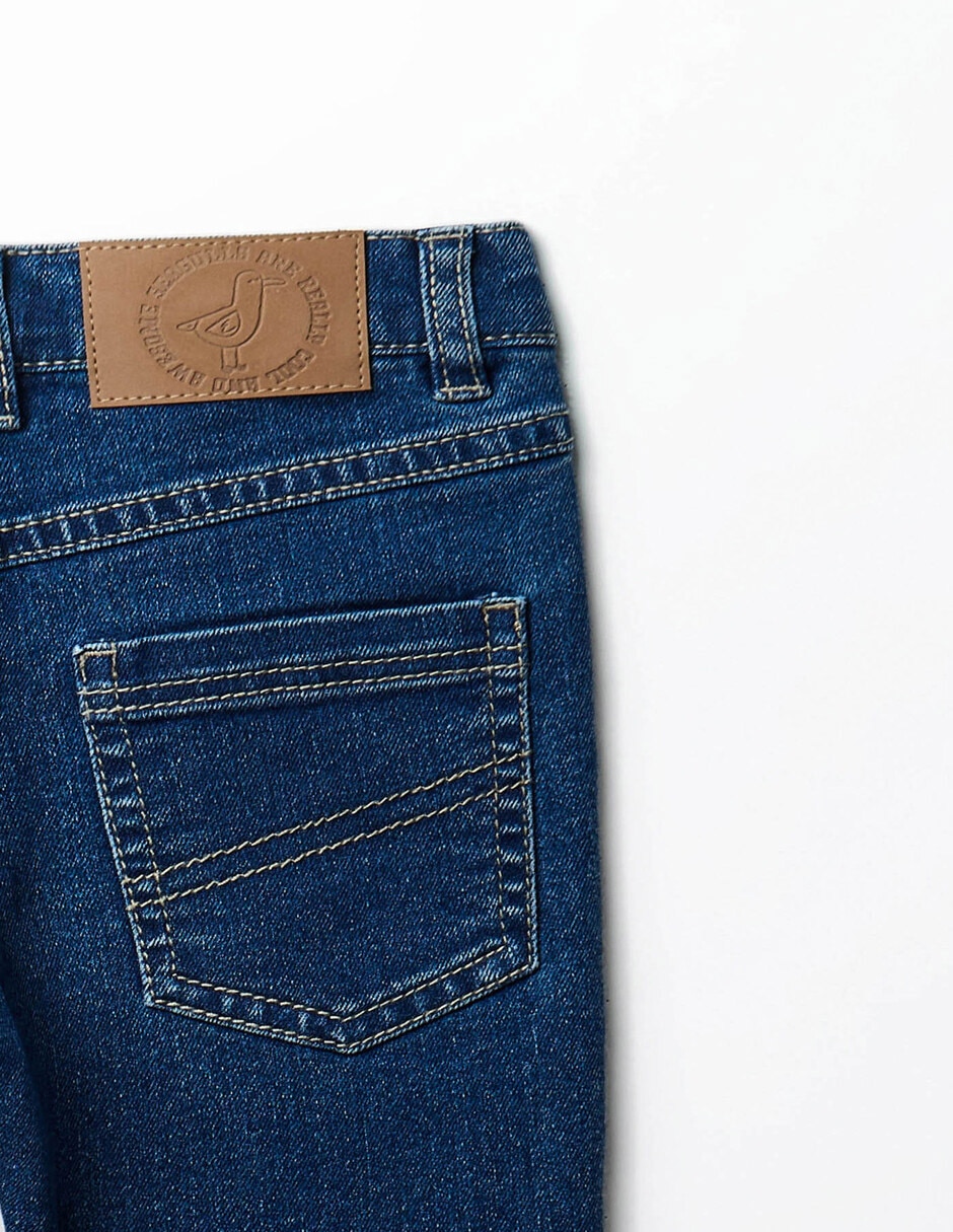 Jeans denim lavado medio unisex 2