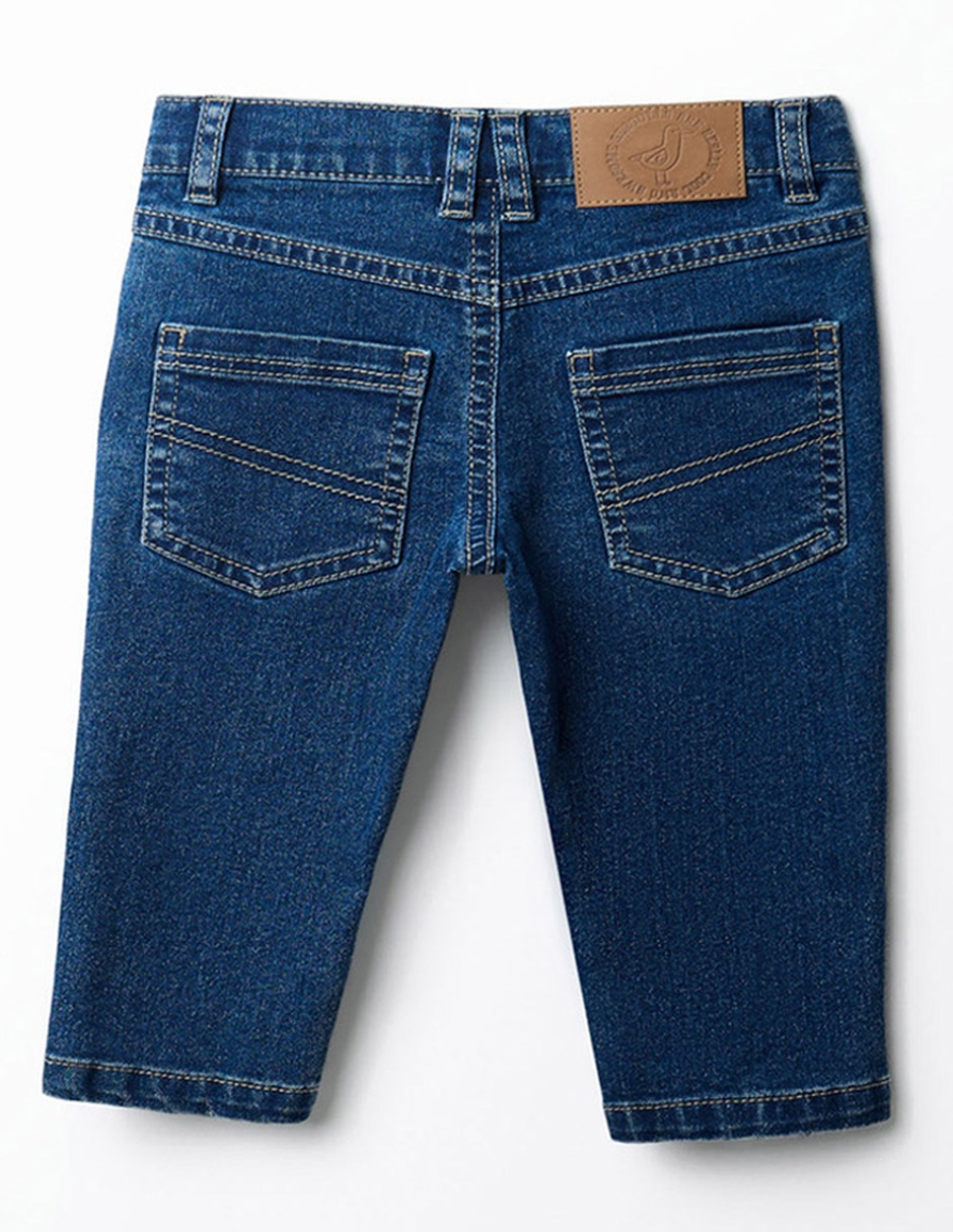 Jeans denim lavado medio unisex 3