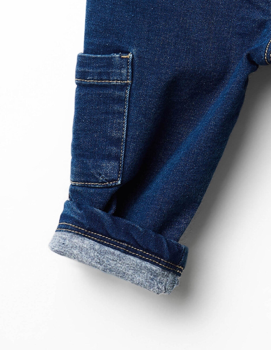 Jeans denim relajado lavado medio para niño 4