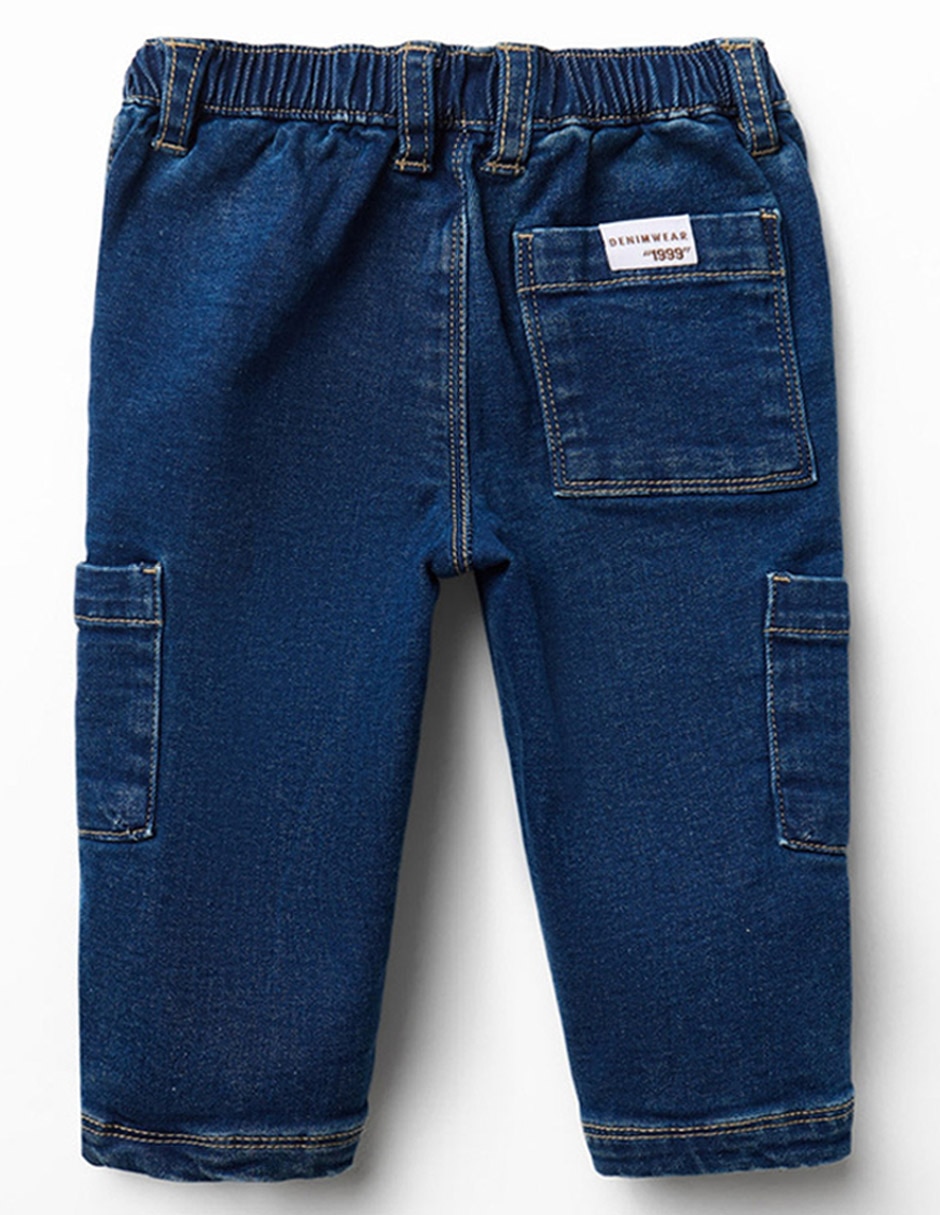 Jeans denim relajado lavado medio para niño 3