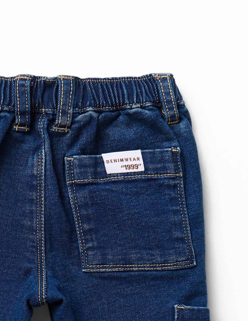 Jeans denim relajado lavado medio para niño 2