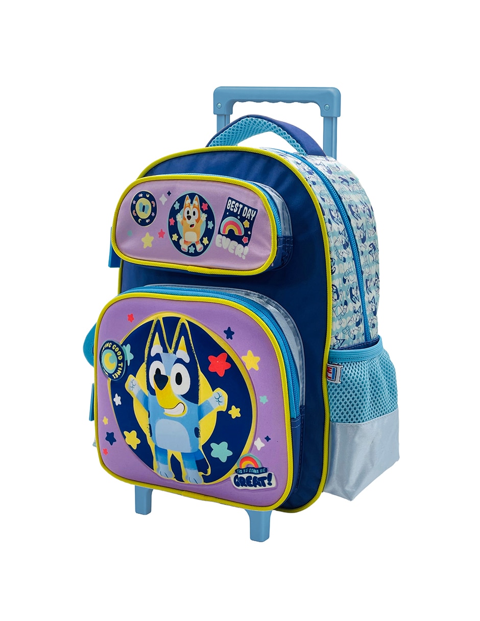 Mochila con ruedas escolar Bluey best day unisex 3