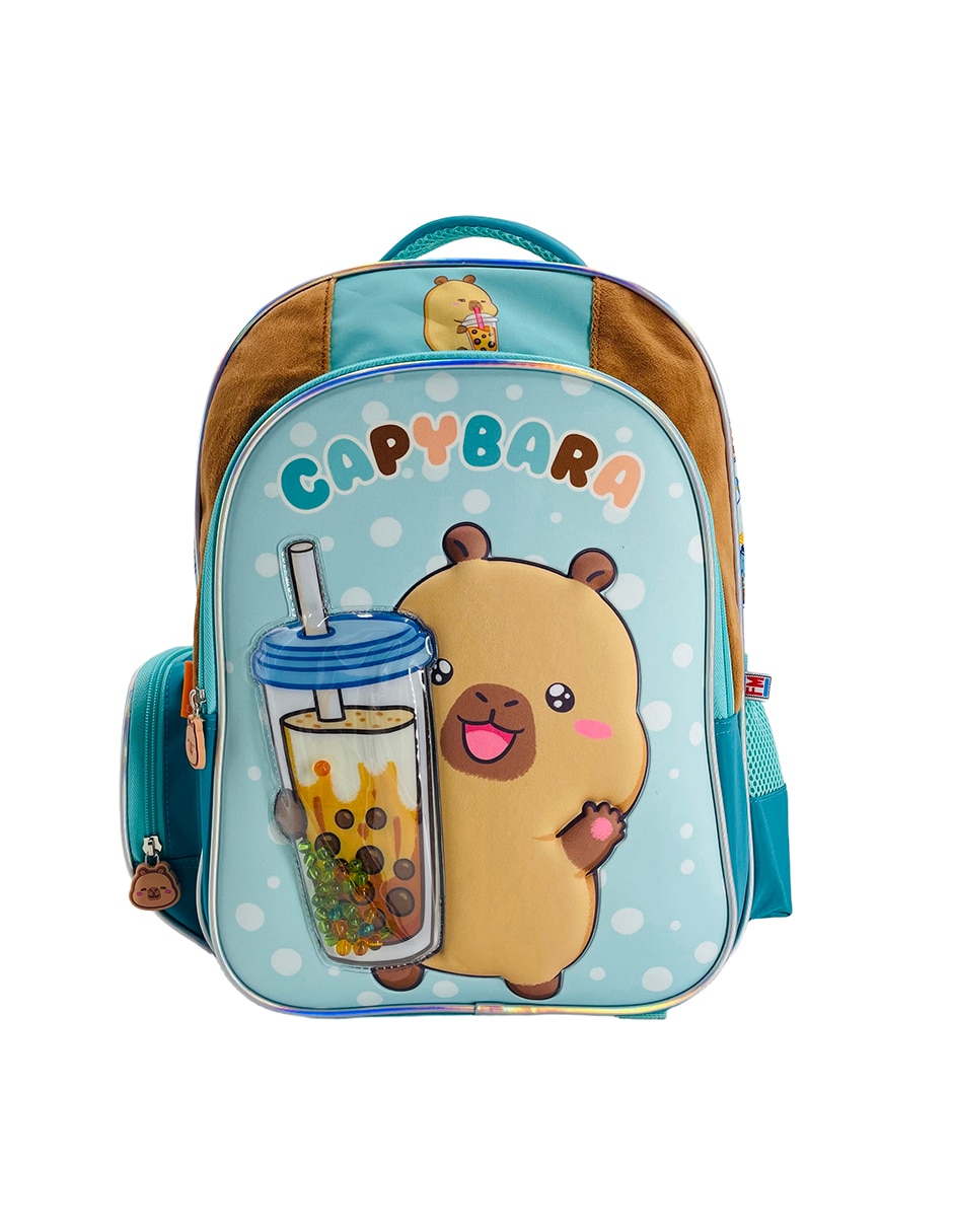 Mochila escolar capibara Fotorama capy bobba tea unisex