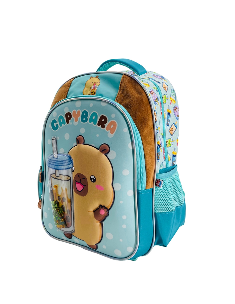 Mochila escolar capibara Fotorama capy bobba tea unisex