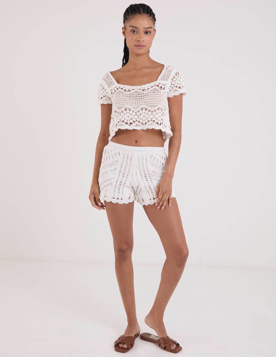 Blusa manga corta para mujer 8