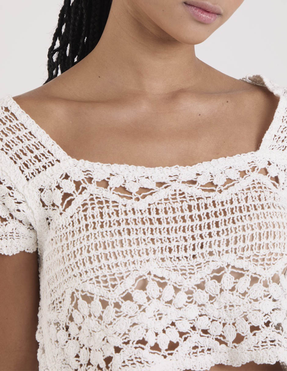 Blusa manga corta para mujer 9