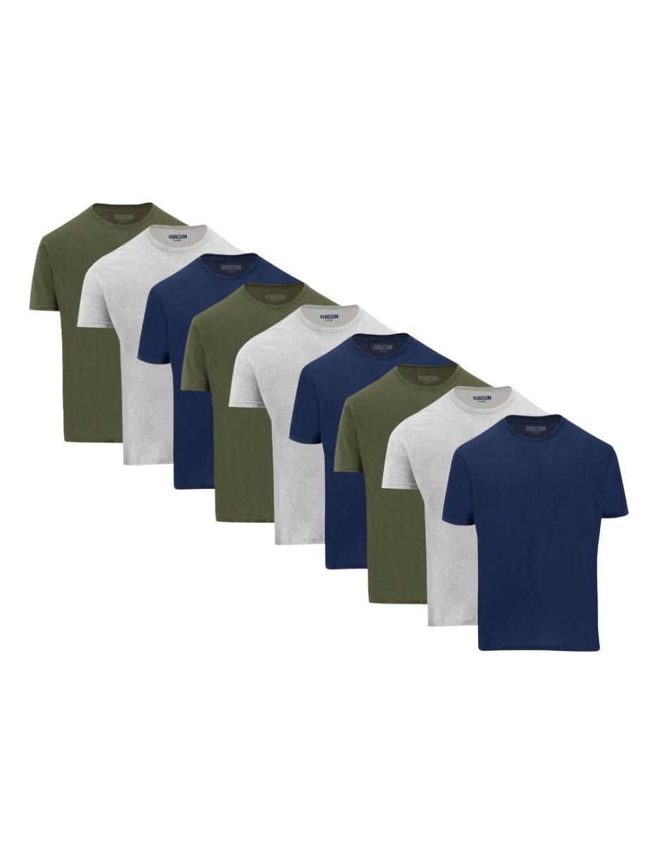 Set playera cuello redondo para hombre Set playera cuello redondo para hombre