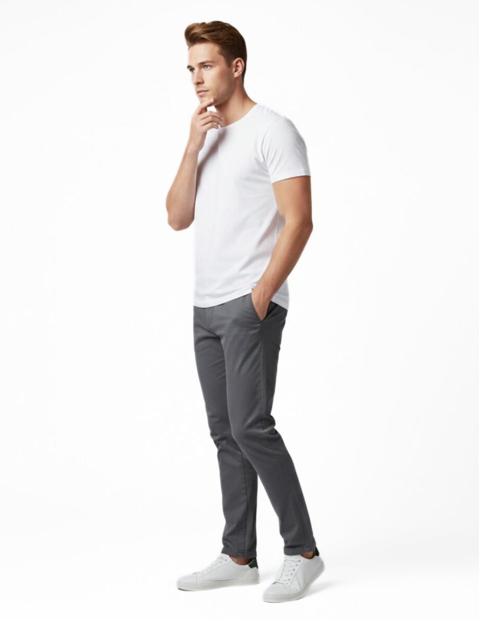Set playera cuello redondo para hombre