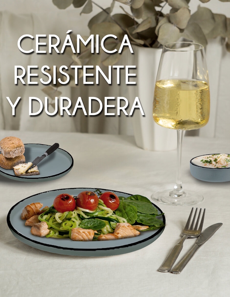 Vajilla cerrada Red Velvet Viva de cerámica para 4 personas