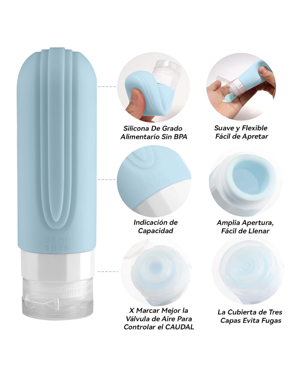 Set contenedores de silicón 4 piezas 2