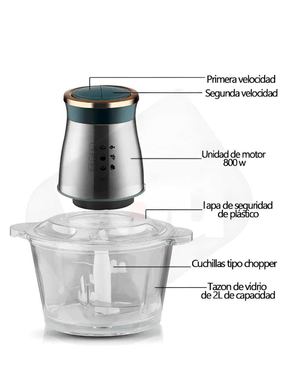 Procesador de alimentos Xtellar cuchillas de acero inoxidable