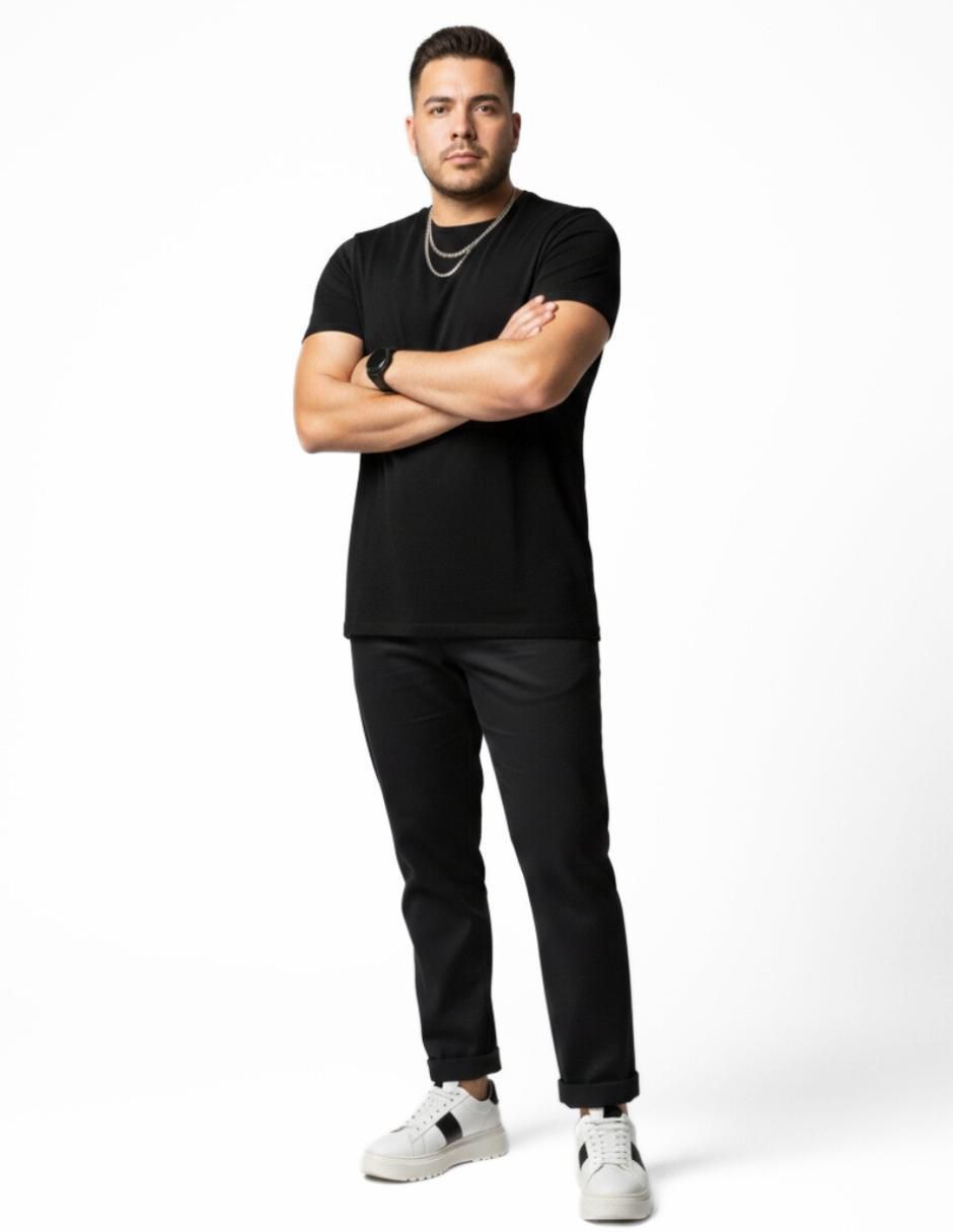 Set playera Indicum Básicos cuello redondo para hombre 6
