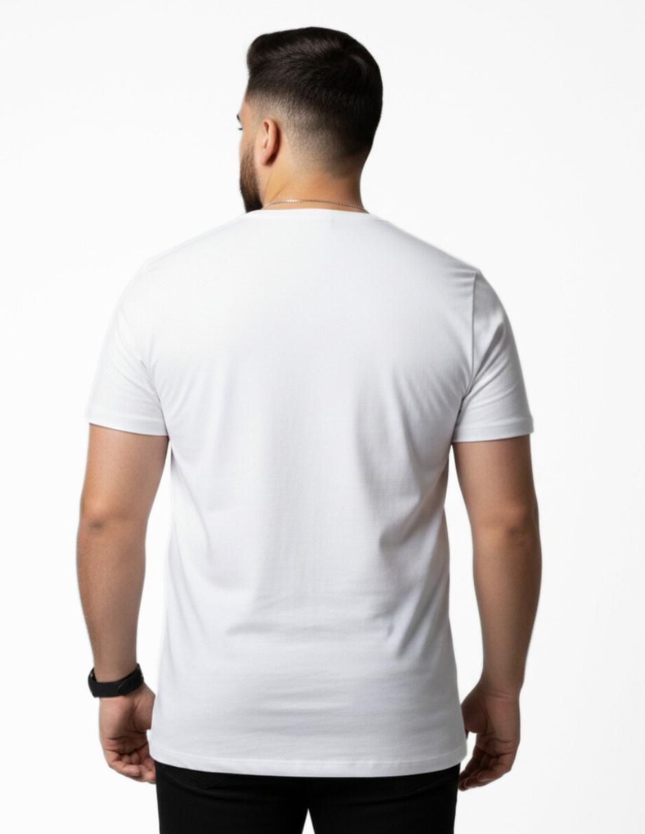 Set playera cuello redondo para hombre