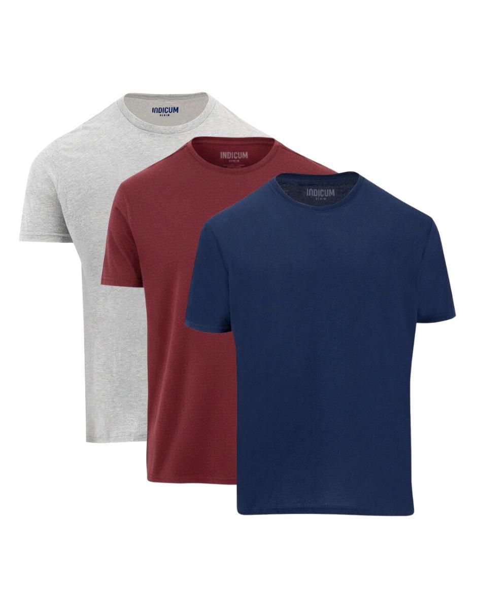 Set playera Indicum Básicos cuello redondo para hombre Set playera Indicum Básicos cuello redondo para hombre