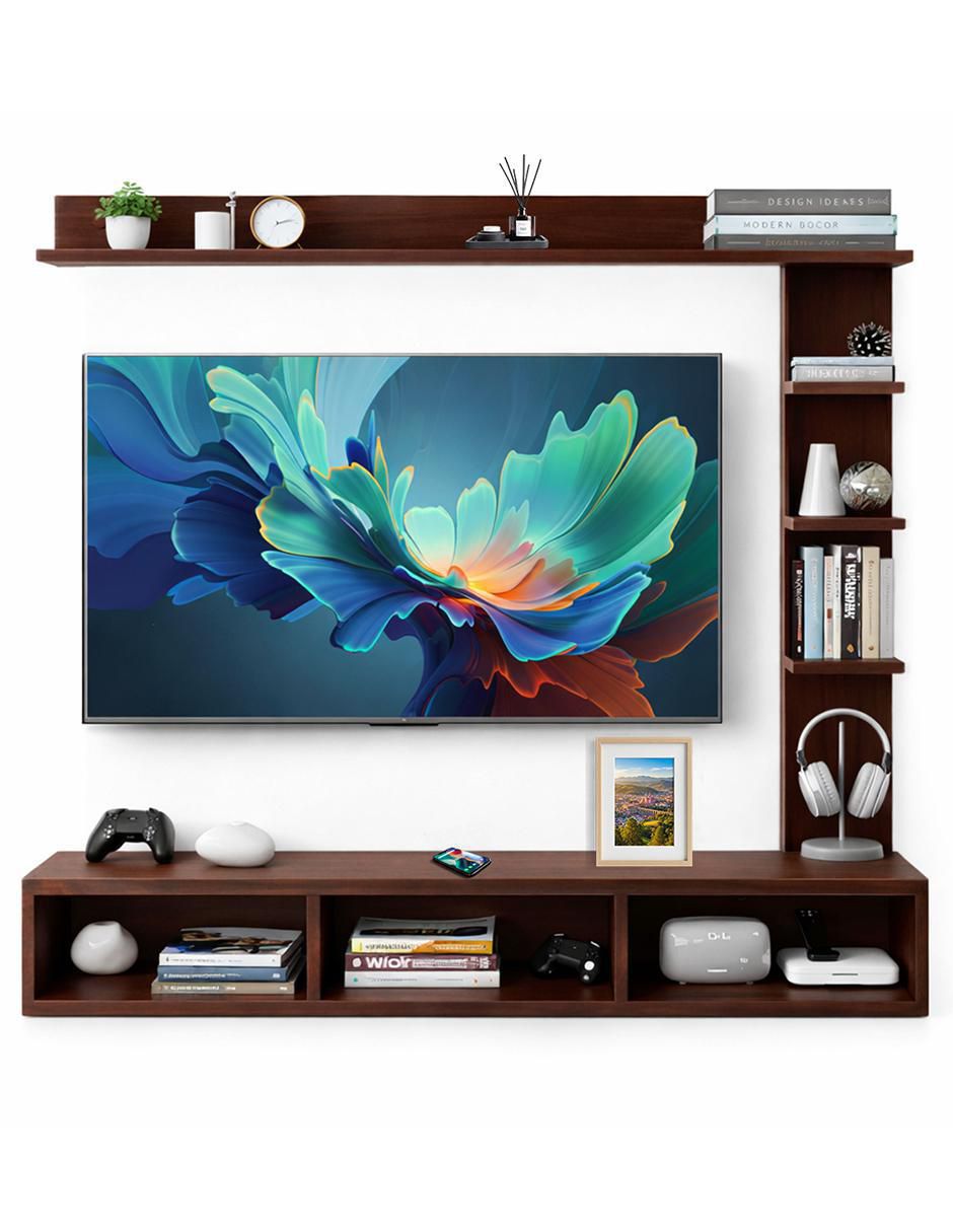 Mueble flotante para TV armable de melamina 4