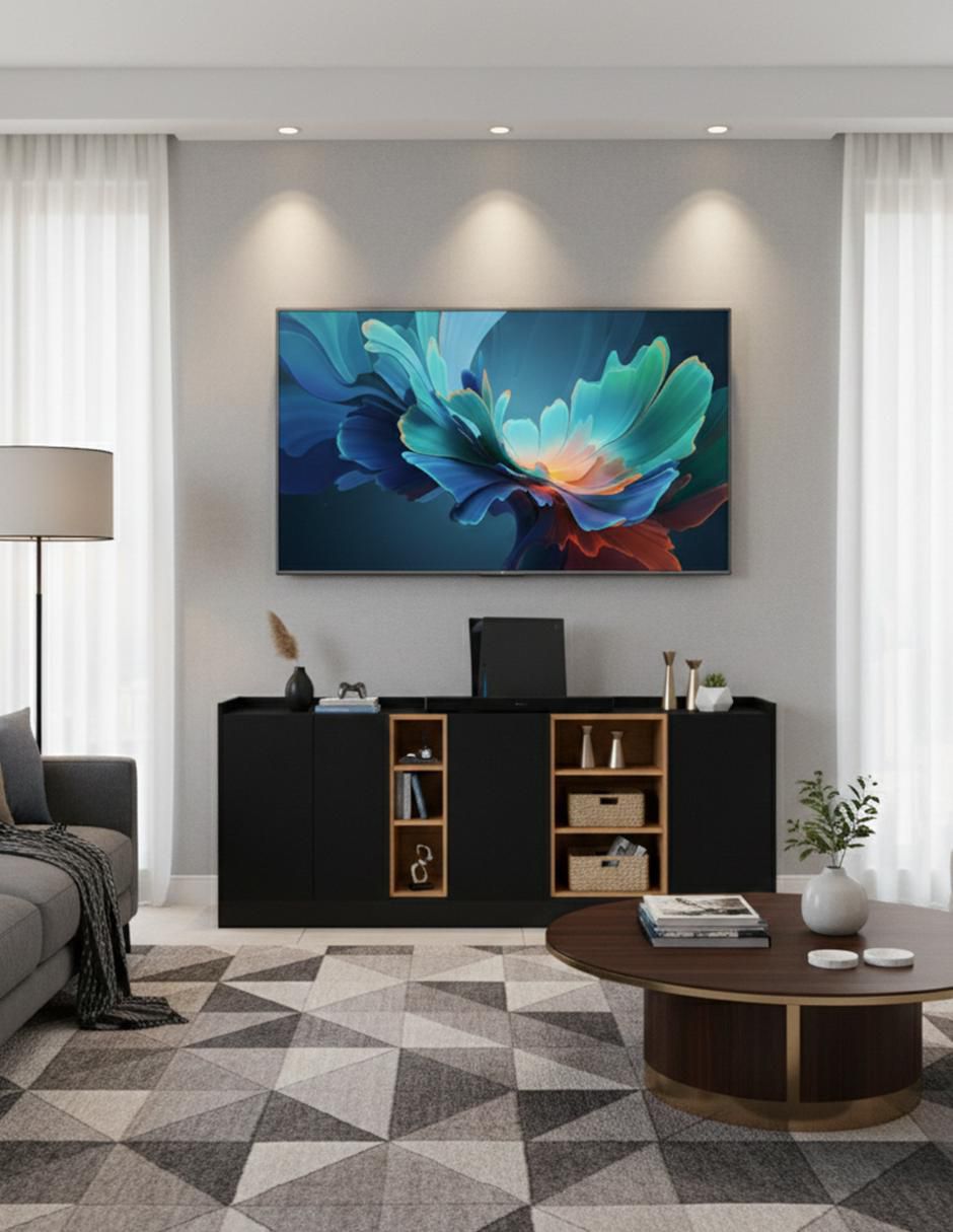 Mueble de TV armable de melamina 4