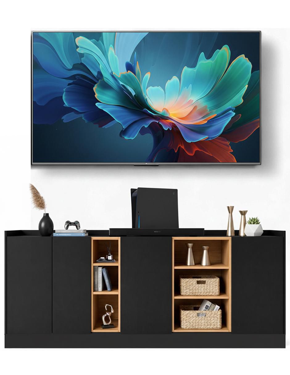 Mueble de TV armable de melamina 6