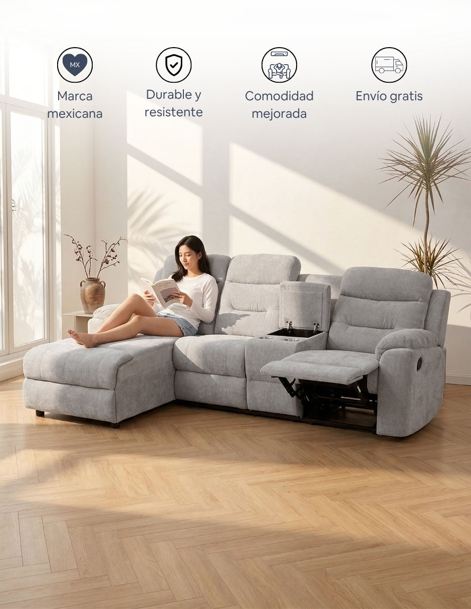 Sala Modular Izquierdo De Poliéster 3