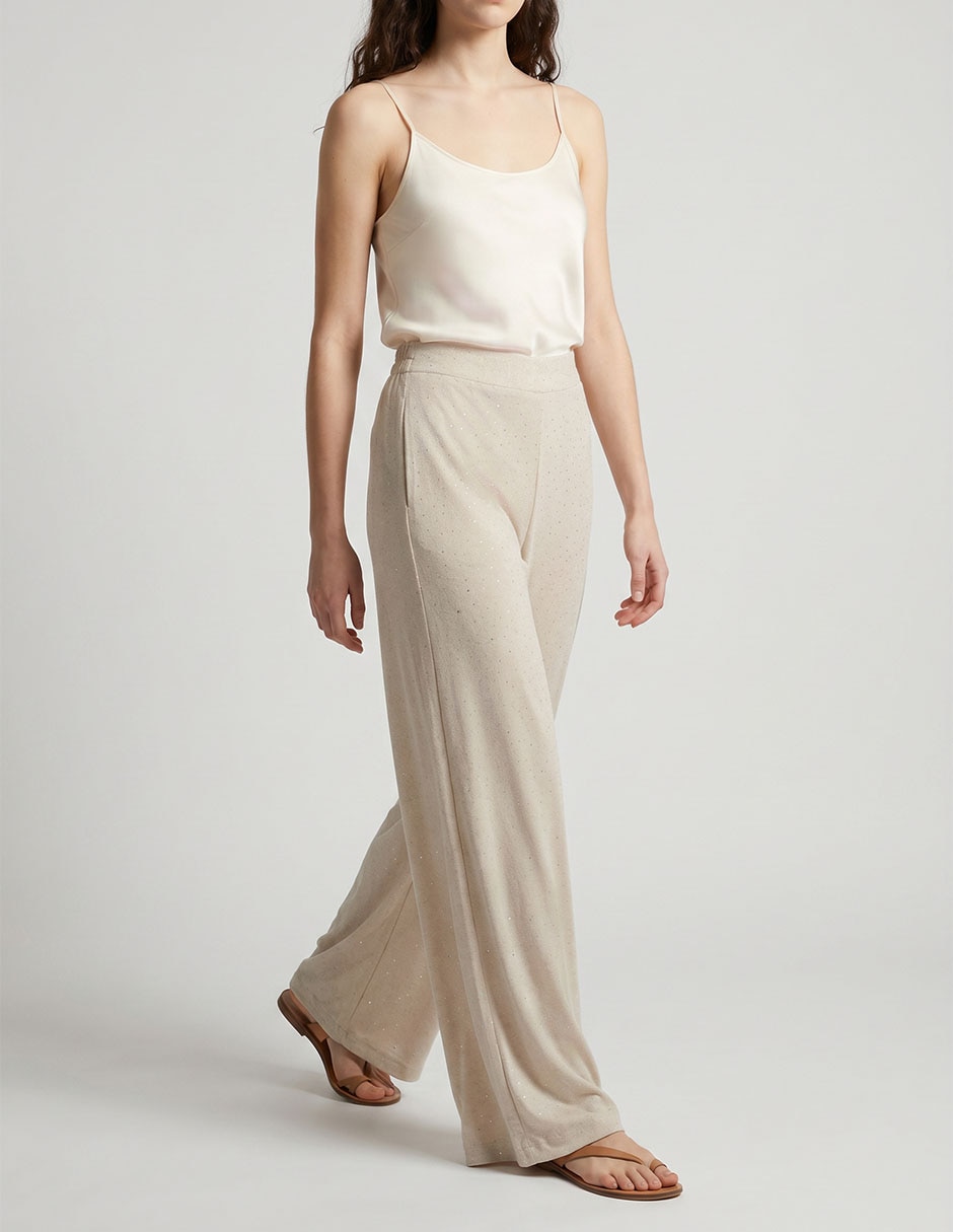 Pantalón regular parallel wide leg para mujer