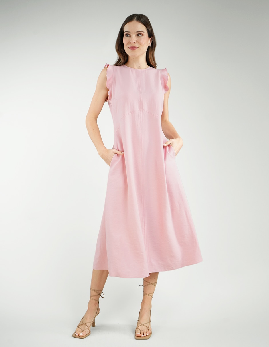 Vestido pa2610453abr liso poli Vestido pa2610453abr liso poli