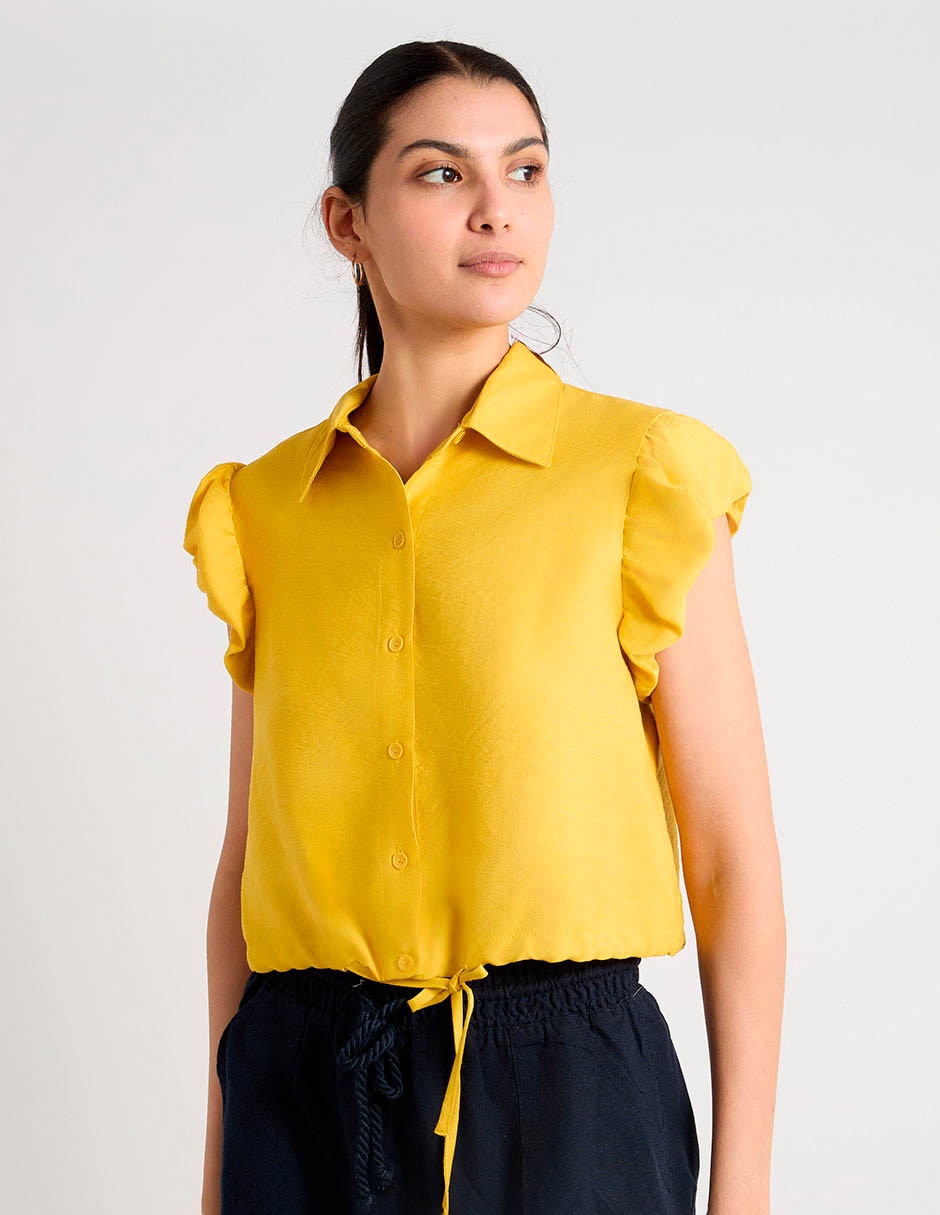 Blusa manga corta para mujer