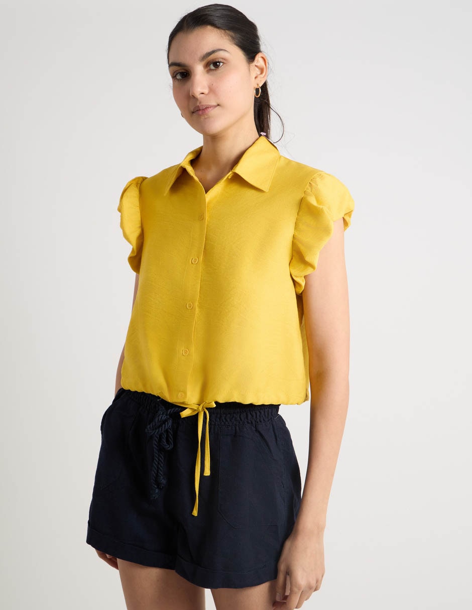 Blusa manga corta para mujer