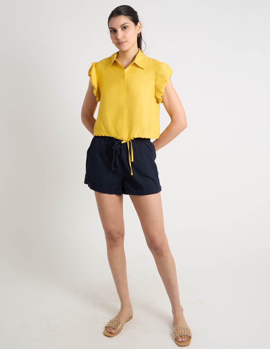Blusa manga corta para mujer