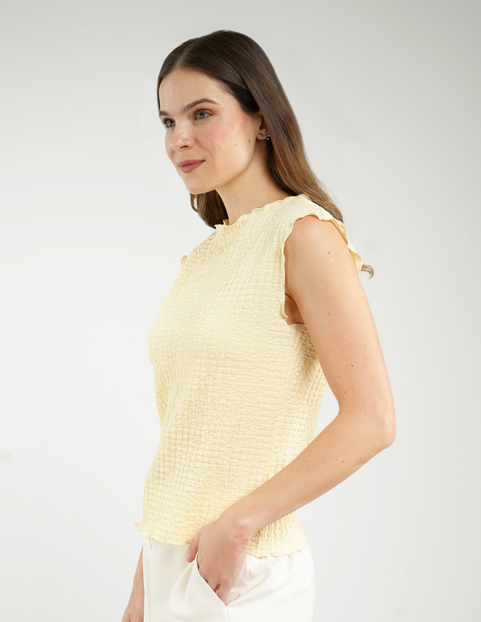 Blusa manga corta para mujer 7