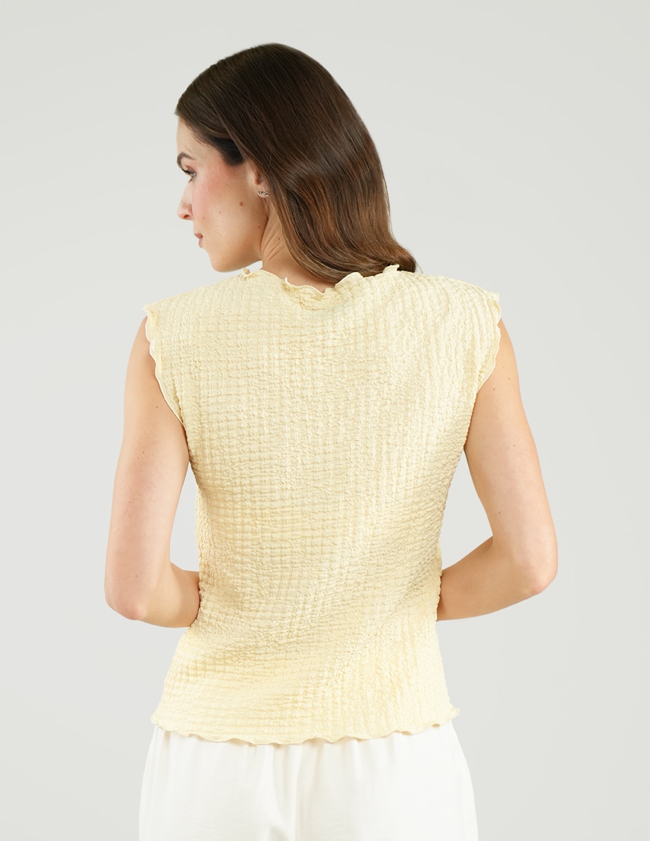 Blusa manga corta para mujer 4
