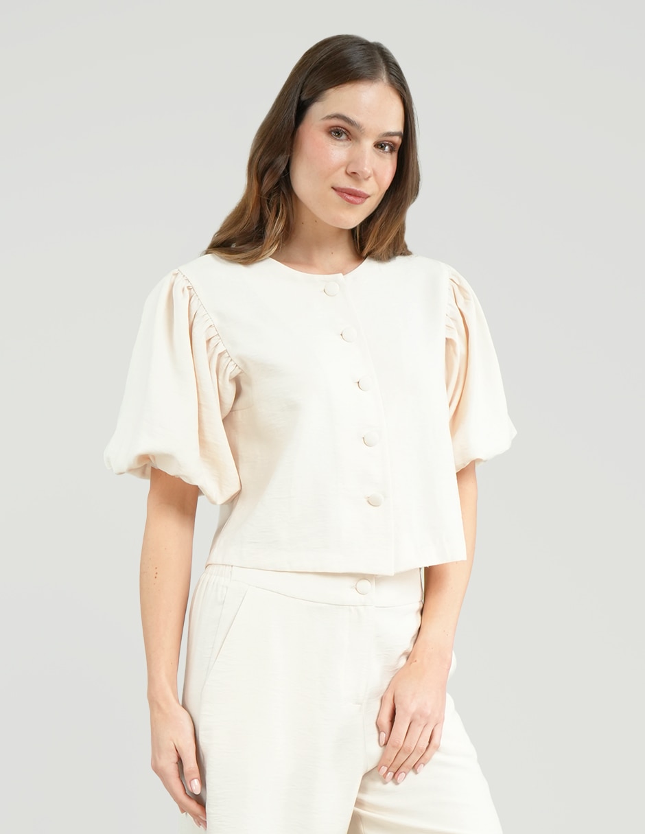 Blusa túnica Parallel manga al codo para mujer