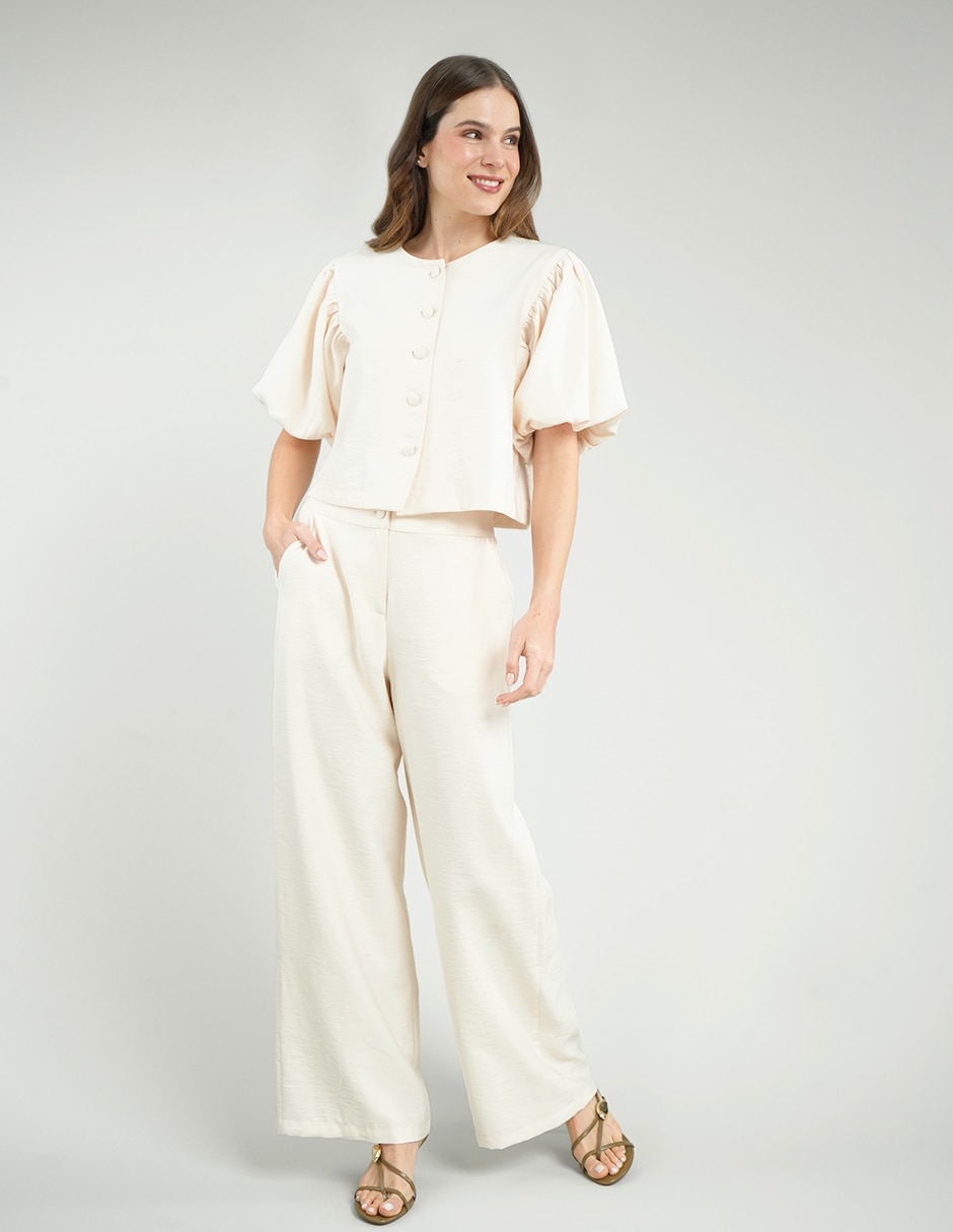 Blusa túnica Parallel manga al codo para mujer