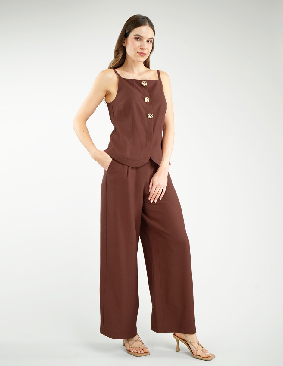 Pantalón relaxed amplio para mujer 5