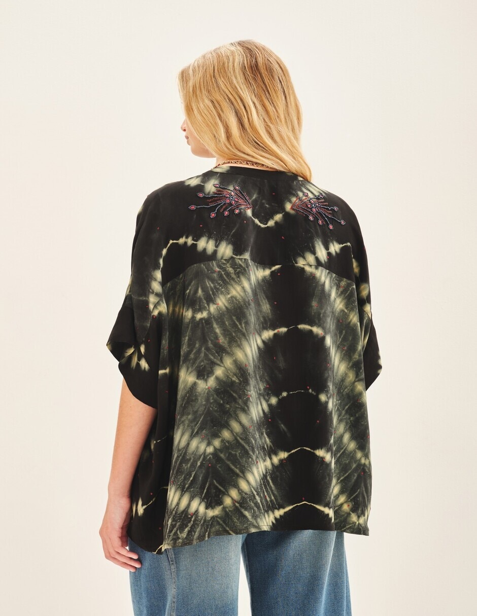Blusa manga corta para mujer 4
