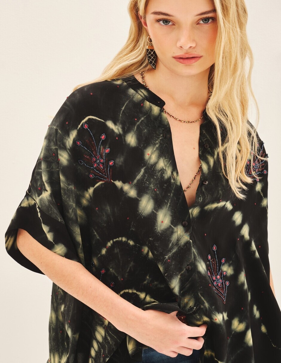 Blusa manga corta para mujer 5