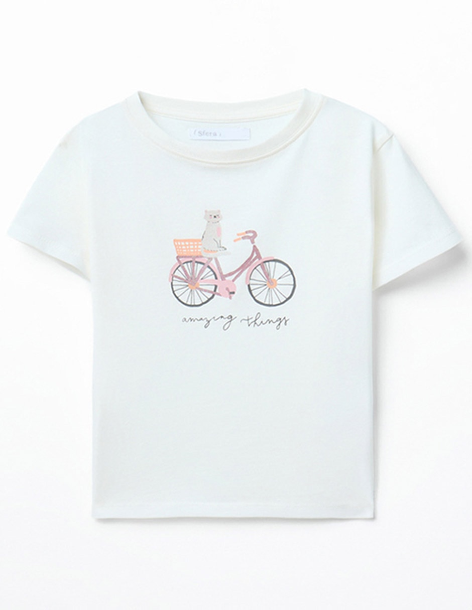 Playera manga corta para niña Playera manga corta para niña