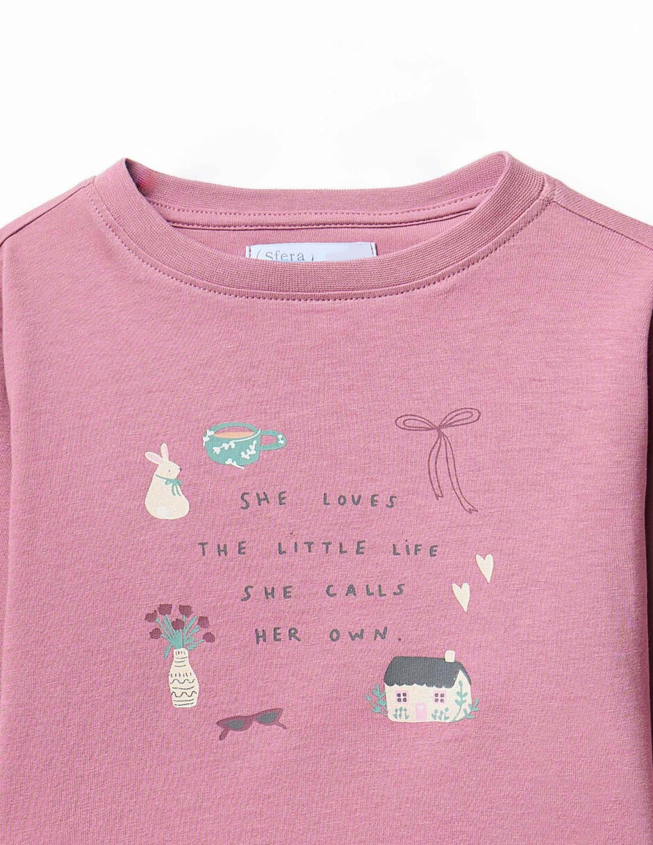 Playera manga larga para niña 2
