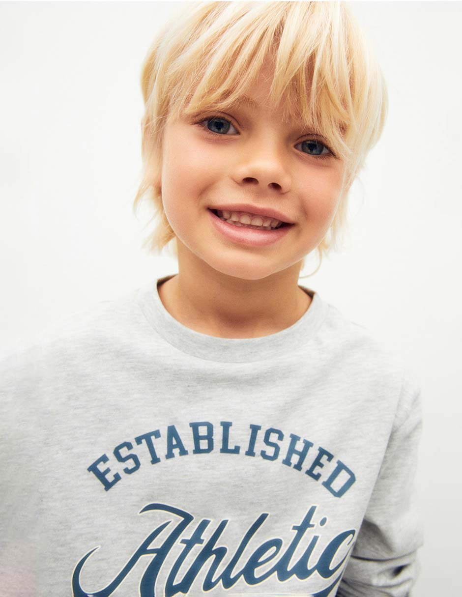 Playera manga larga para niño 2