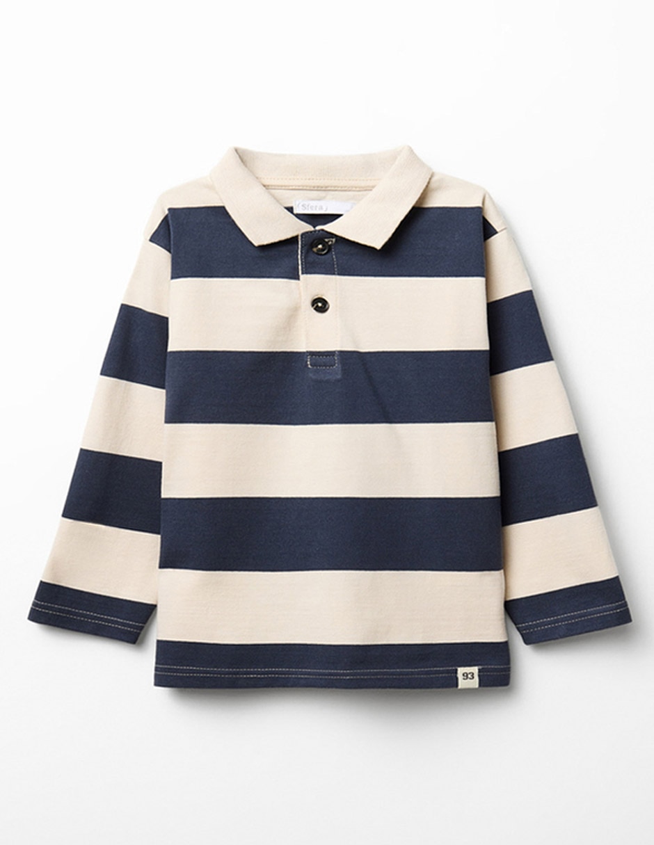 Playera tipo polo de algodón para niño Playera tipo polo de algodón para niño