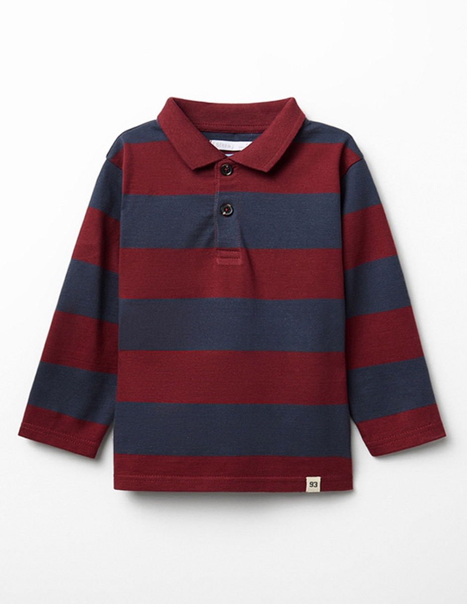 Playera tipo polo de algodón para niño 1