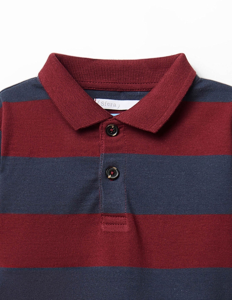 Playera tipo polo de algodón para niño 2