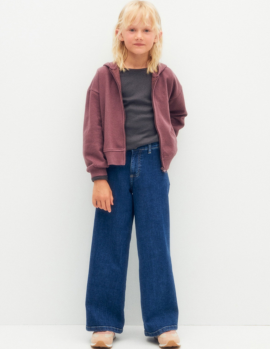 Jeans wide leg para niña 1