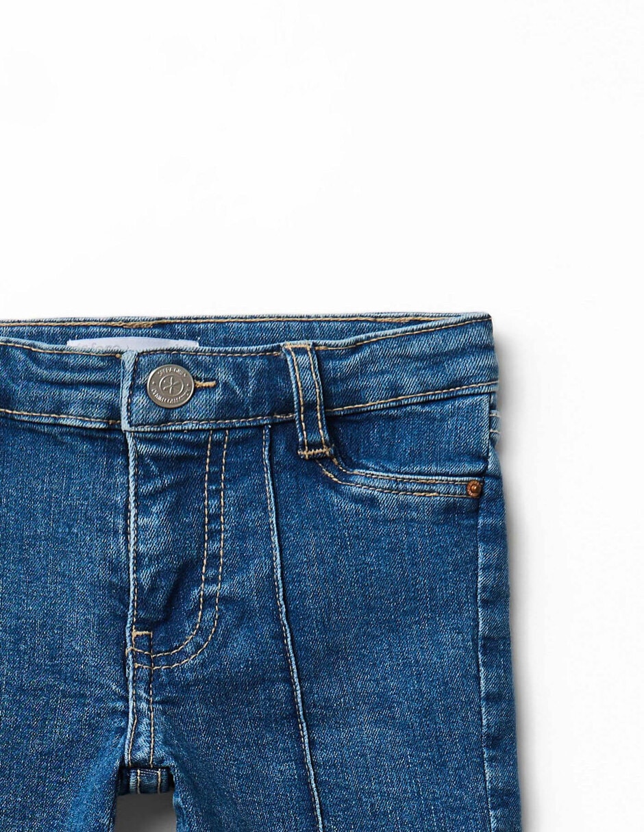 Jeans flare lavado medio para niña 3