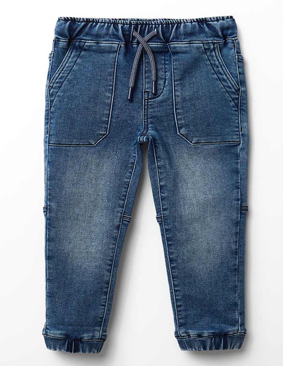 Jeans straight lavado medio para niño