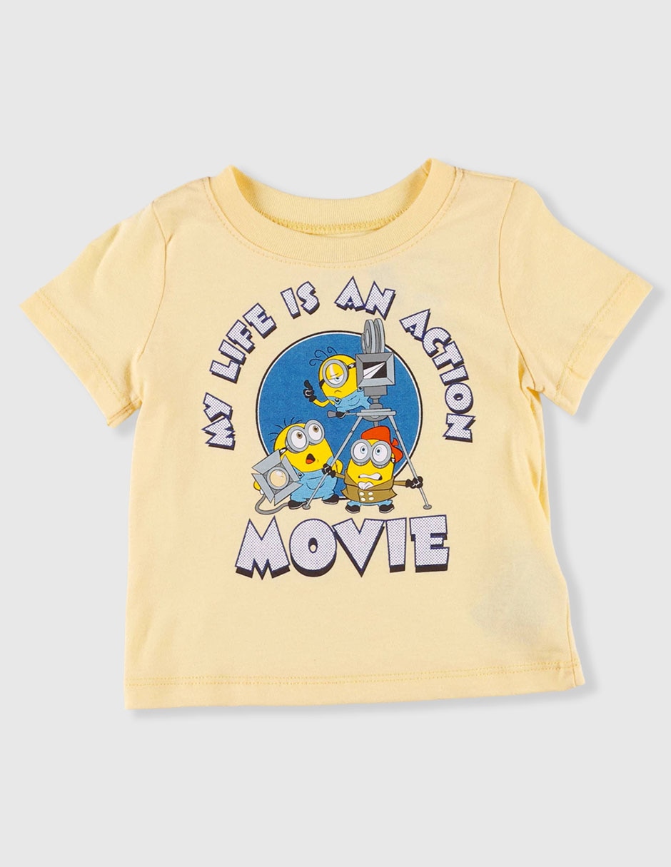 Playera Minions manga corta para niño