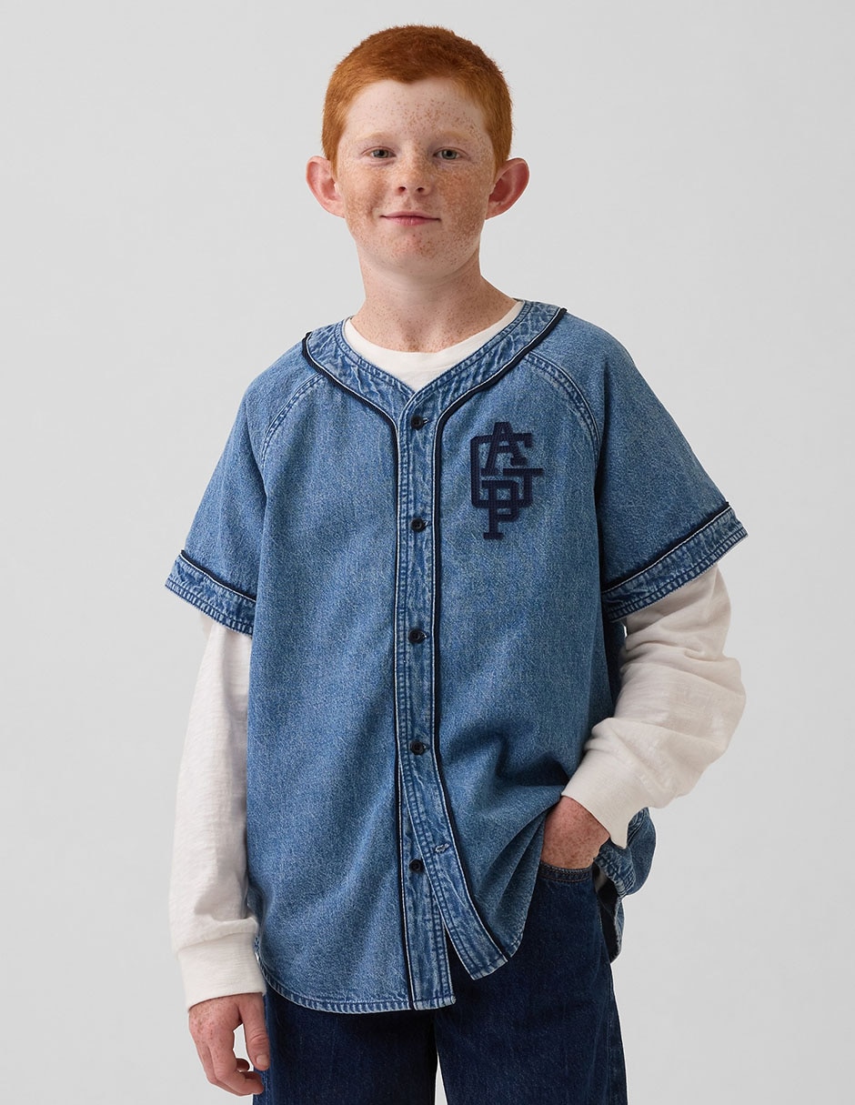 Camisa Casual De Algodón Manga Al Codo Para Niño Camisa Casual De Algodón Manga Al Codo Para Niño