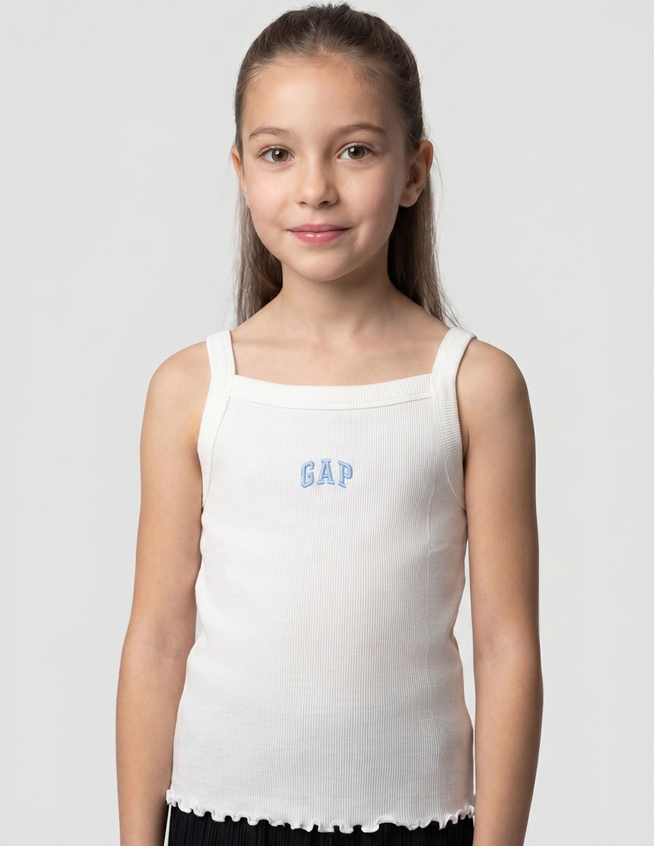 Playera sin manga para niña