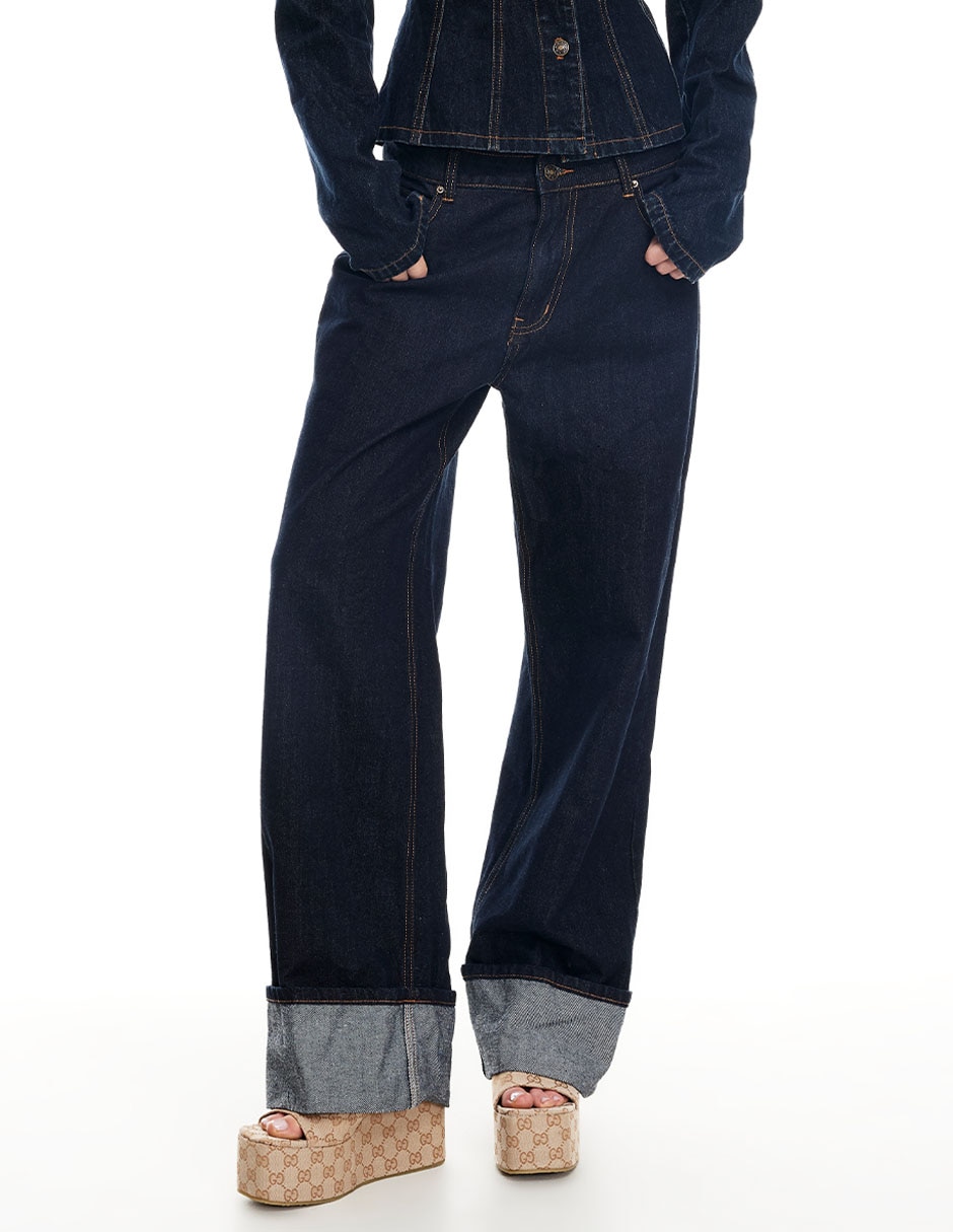 Jeans relaxed wide leg para mujer Jeans relaxed wide leg para mujer