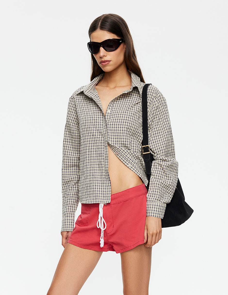 Camisa casual manga larga para mujer 2