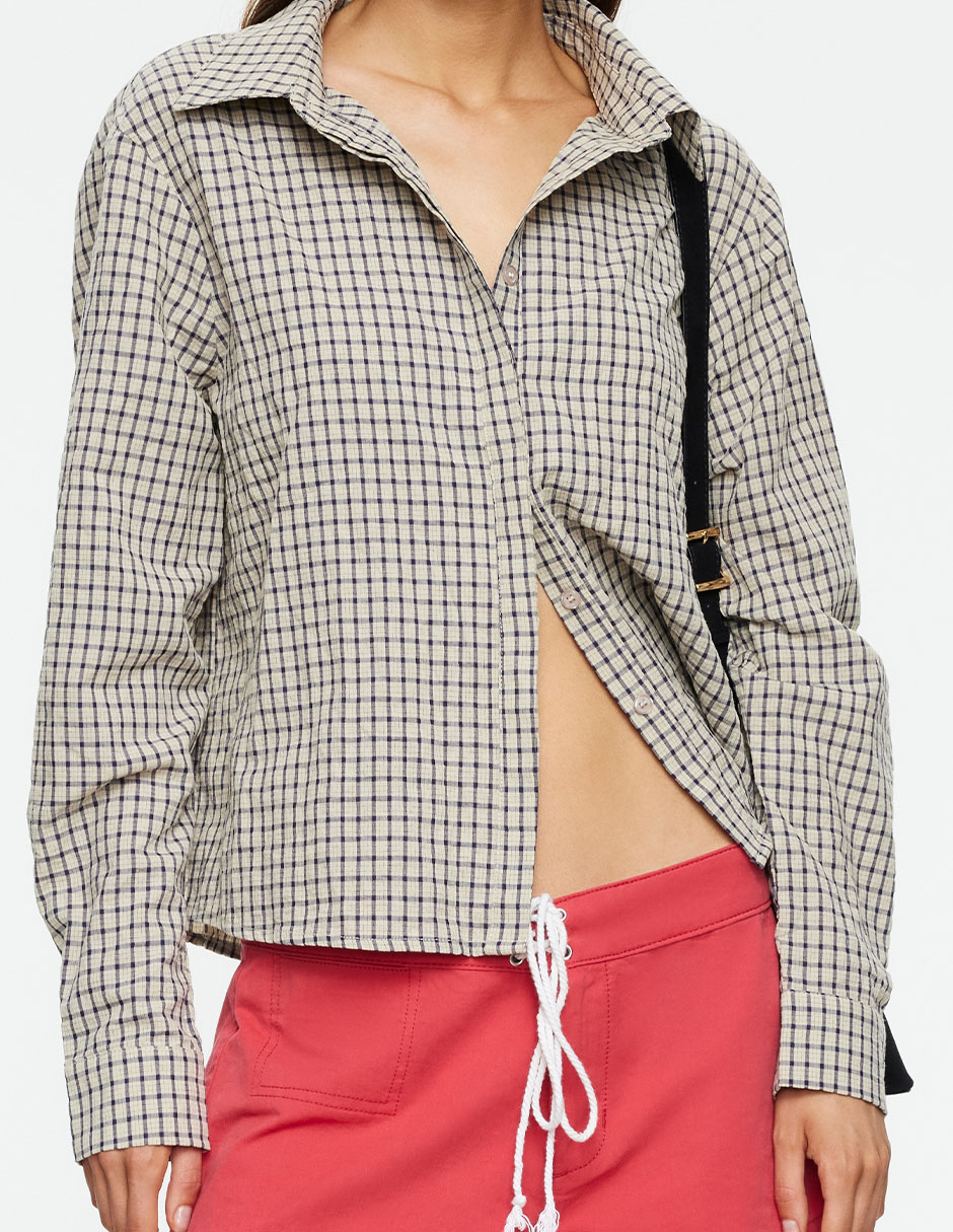 Camisa casual manga larga para mujer 3